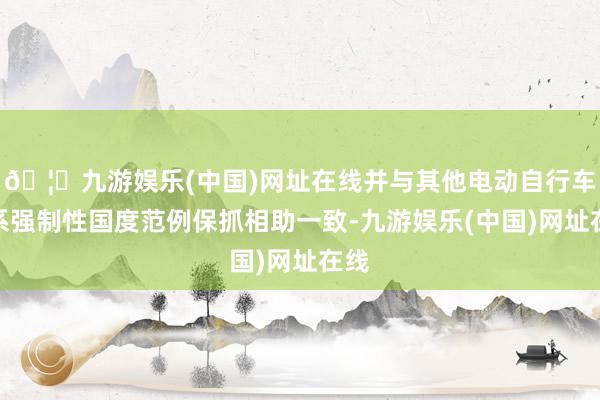 🦄九游娱乐(中国)网址在线并与其他电动自行车干系强制性国度范例保抓相助一致-九游娱乐(中国)网址在线