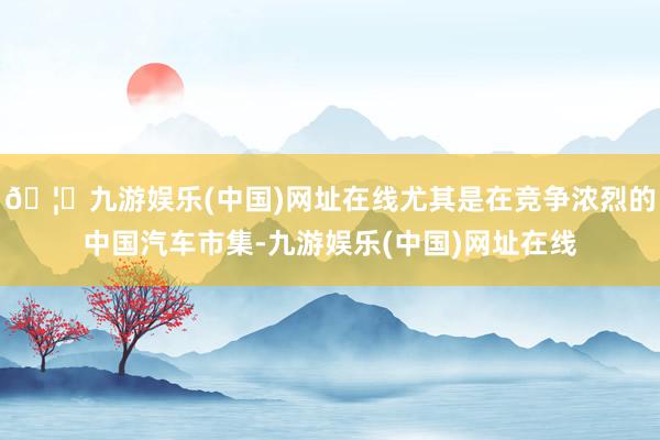 🦄九游娱乐(中国)网址在线尤其是在竞争浓烈的中国汽车市集-九游娱乐(中国)网址在线