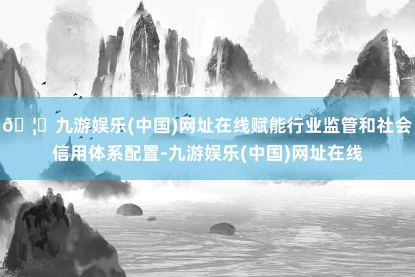 🦄九游娱乐(中国)网址在线赋能行业监管和社会信用体系配置-九游娱乐(中国)网址在线