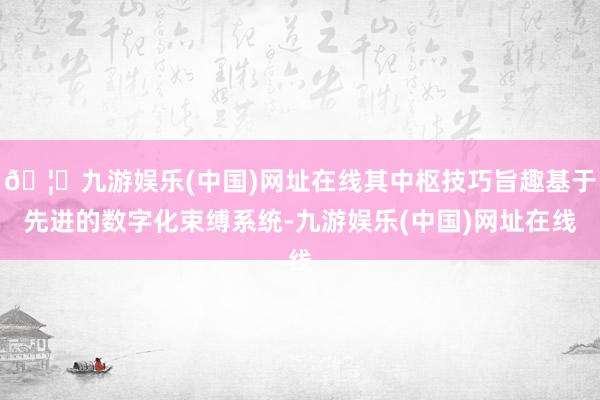 🦄九游娱乐(中国)网址在线其中枢技巧旨趣基于先进的数字化束缚系统-九游娱乐(中国)网址在线