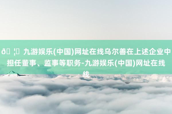 🦄九游娱乐(中国)网址在线乌尔善在上述企业中担任董事、监事等职务-九游娱乐(中国)网址在线